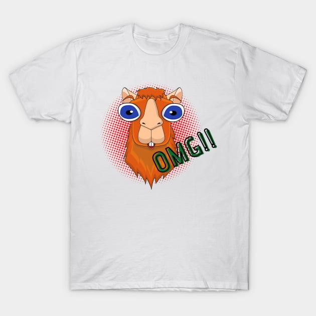 OMG Llama Art T-Shirt by Wear Your Story